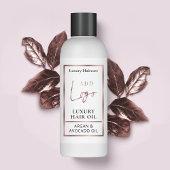 Roos Gouden Logo 4 OZ Kosmetische Flesomslag Etike Rechthoekige Sticker