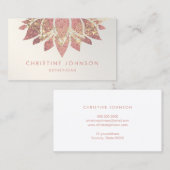 roos gouden lotus logo visitekaartje (Voorkant / Achterkant)