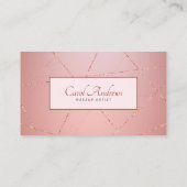 Roos gouden make-up artiest bruids make-up wimpers visitekaartje (Achterkant)