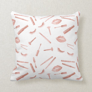 Roos gouden make-upkunstenaar zweert lippenogen kussen