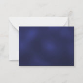 Roos gouden marine blauw bloemenbruiloft reactie R Notitiekaartje (Achterkant)