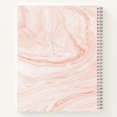 Roos-gouden marmer-truien notitieboek (Achterkant)