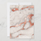 roos gouden marmeren achtergrond Eerste Heilige Co Kaart (Achterkant)