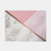 Roos gouden marmeren effect deurmat (Voorkant)