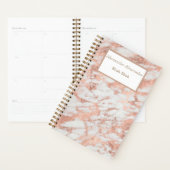 Roos gouden marmeren planner (Display)