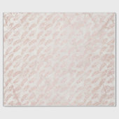 Roos gouden marmeren veer inpakpapier (Vlak)