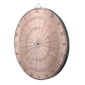 Roos-gouden Metallic Textuur Dartbord (Voorkant Rechts)