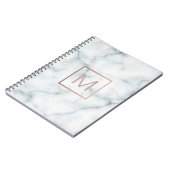 roos gouden monogram op steen notitieboek (Linkerzijde)