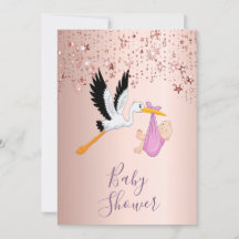 Roos gouden mousserende sterren baby shower