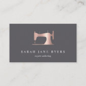 Roos gouden naaimachine | Seamstress of Tailor Visitekaartje (Voorkant)