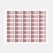 Roos gouden naam meisje labels (Vel)