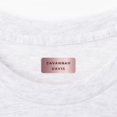 Roos gouden naam meisje labels (Aangebracht)