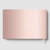 Roos gouden naam script pet Afstuderen Gastenboek (Achterkant)