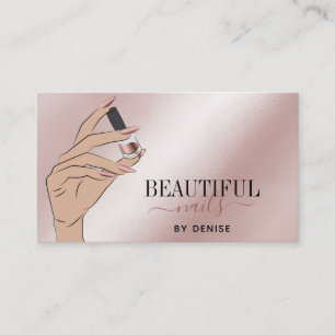 roos gouden nagellak visitekaartje