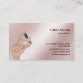 roos gouden nagellak visitekaartje (Achterkant)