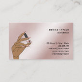 roos gouden nagellak visitekaartje (Achterkant)