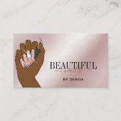 roos gouden nagellak visitekaartje (Voorkant)