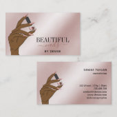 roos gouden nagellak visitekaartje (Voorkant / Achterkant)