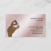 roos gouden nagellak visitekaartje (Achterkant)