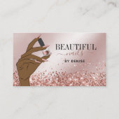 roos gouden nagellak visitekaartje (Voorkant)