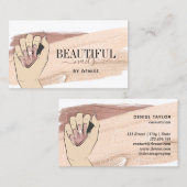 roos gouden nagellak visitekaartje (Voorkant / Achterkant)