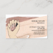 roos gouden nagellak visitekaartje (Achterkant)