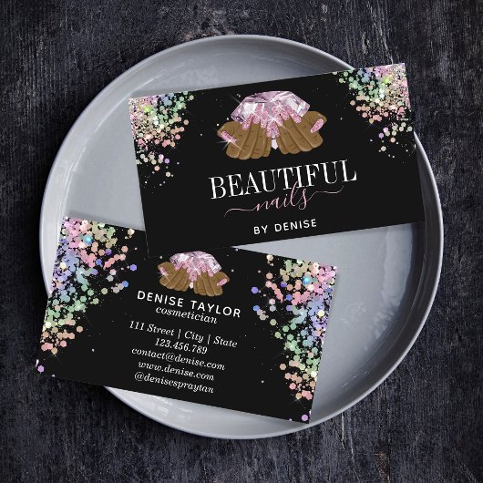 roos gouden nagellak visitekaartje