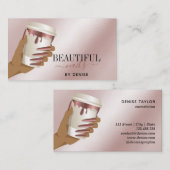 roos gouden nagellak visitekaartje (Voorkant / Achterkant)