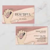 roos gouden nagellak visitekaartje (Voorkant / Achterkant)