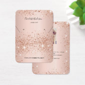 Roos gouden oorbel foto display kaart (Bureau)