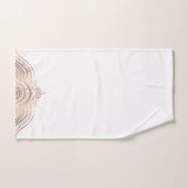 Roos-gouden Paisley Kant Ornament Bad Handdoek (Handdoek)
