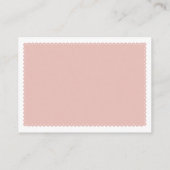 Roos gouden papel picado Boeken voor Baby shower Informatiekaartje (Achterkant)