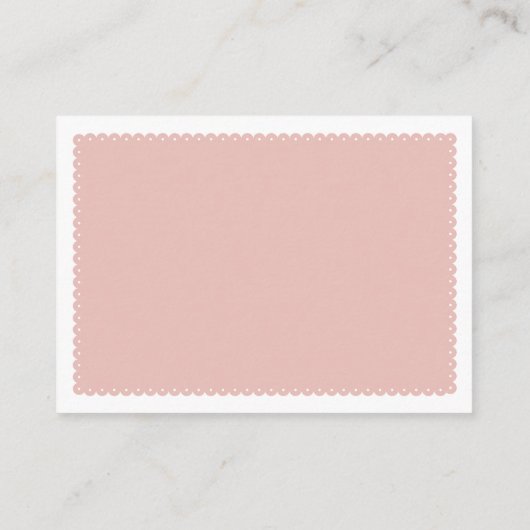 Roos gouden papel picado Boeken voor Baby shower Informatiekaartje (Achterkant)