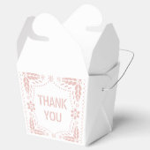 Roos gouden papel picado dank u Baby Girl Shower Bedankdoosjes (Geopend)