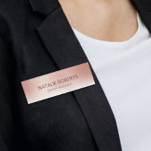 Roos gouden pastel elegant naambadge