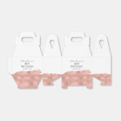 Roos gouden penseelstreek vleermuis mitswa gunst d bedankdoosjes (Uitgevouwen)