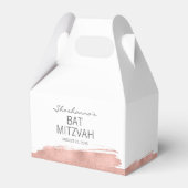 Roos gouden penseelstreek vleermuis mitswa gunst d bedankdoosjes (Voorkant Zijde)