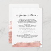 Roos gouden penseelstreek vleermuis mitswa informa informatiekaartje (Voorkant / Achterkant)