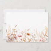 Roos gouden perzik bloemen foto boog Bevestiging Kaart (Achterkant)