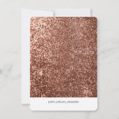 Roos gouden pompoen herfst bruiloft bruidsmeisje v kaart (Achterkant)