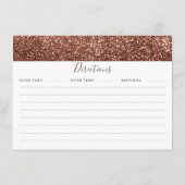 Roos gouden pompoen Herfst Vrijgezellenfeest recep Informatiekaartje (Achterkant)