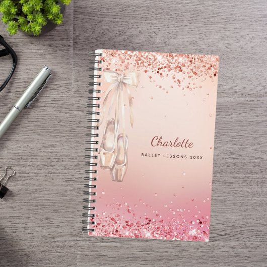 Roos gouden roze ballerina monogram 2026 planner