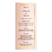 Roos gouden roze beglazing minimalistisch  reclamekaart (Voorkant)