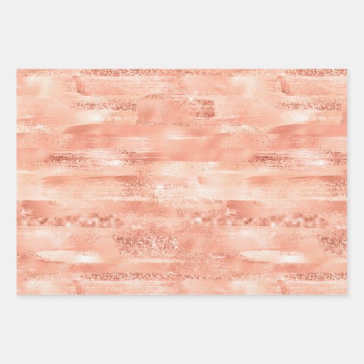 Roos Gouden Roze Eenhoorn Sparkle Inpakpapier Vel (Voorkant 3)