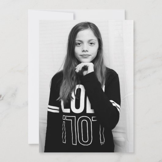 Roos Gouden Roze Glitter Ballonnen Verjaardagsfoto Kaart (Achterkant)