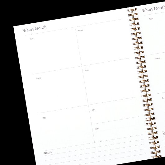 Roos gouden roze glitter dansschool logo 2024 planner