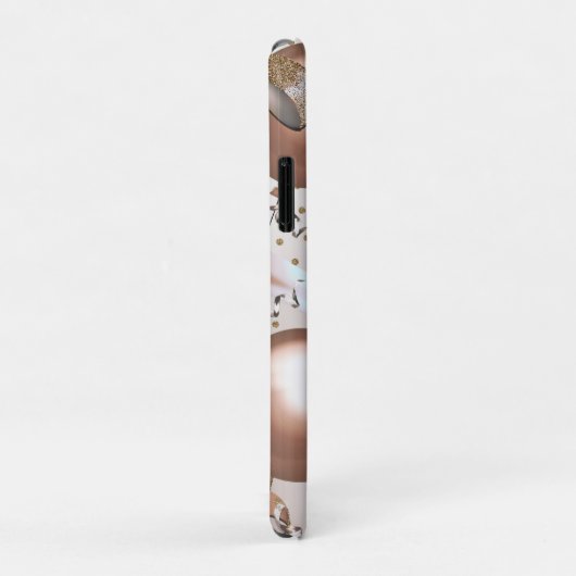 Roos gouden roze lint & glitter ballonnen Case-Mate iPhone case (Achterkant/rechts)