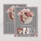 Roos gouden roze meisjes1e-dag Ze is een dertigtal (Voorkant / Achterkant)