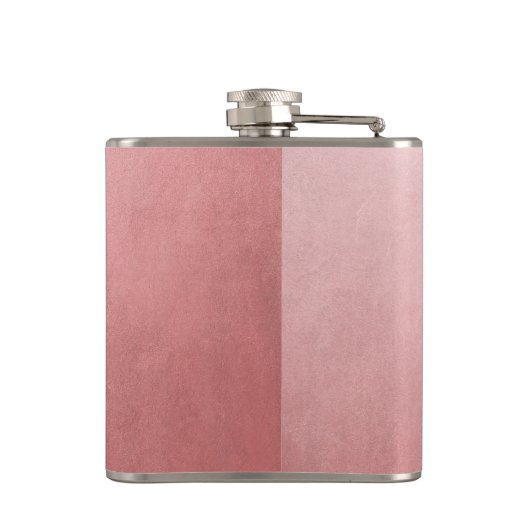 Roos Gouden Roze Minimal Chique Glam Heupfles (Achterkant)