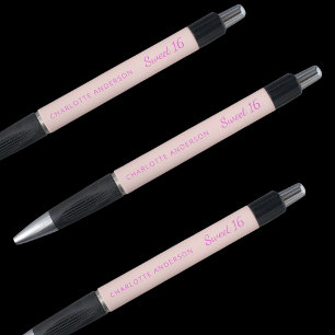 Roos gouden roze naam Sweet 16 Pen